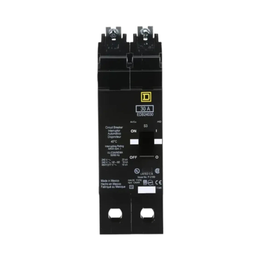 Interruptor Atornillable Marco E-2P Schneider Electric 30A 480 Vca EDB24030 - imagen 2