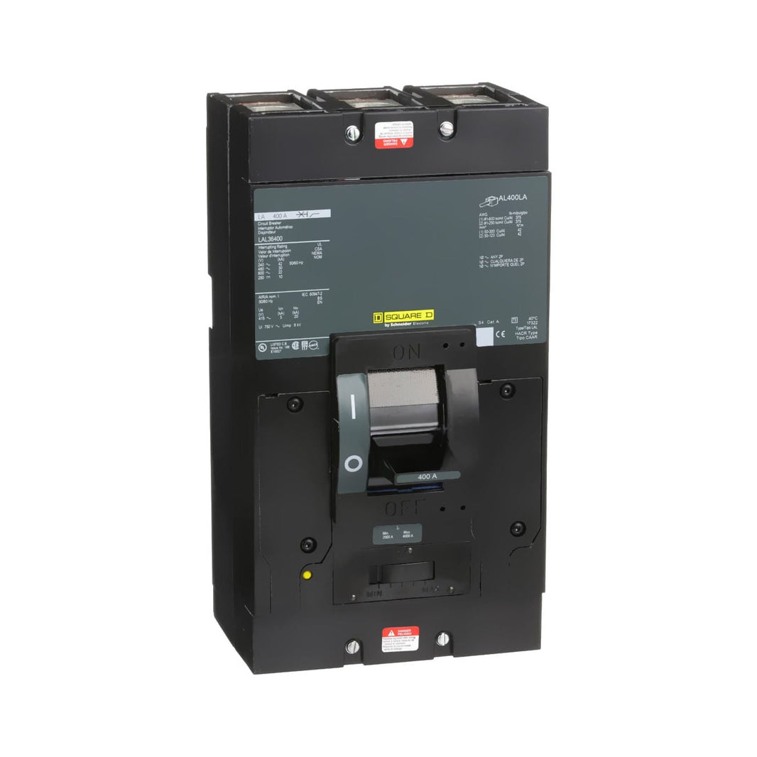 Interruptor de Caja Moldeada Schneider Electric Square D LAL36400, 3 Polos, 400A, 600V, 22kA
