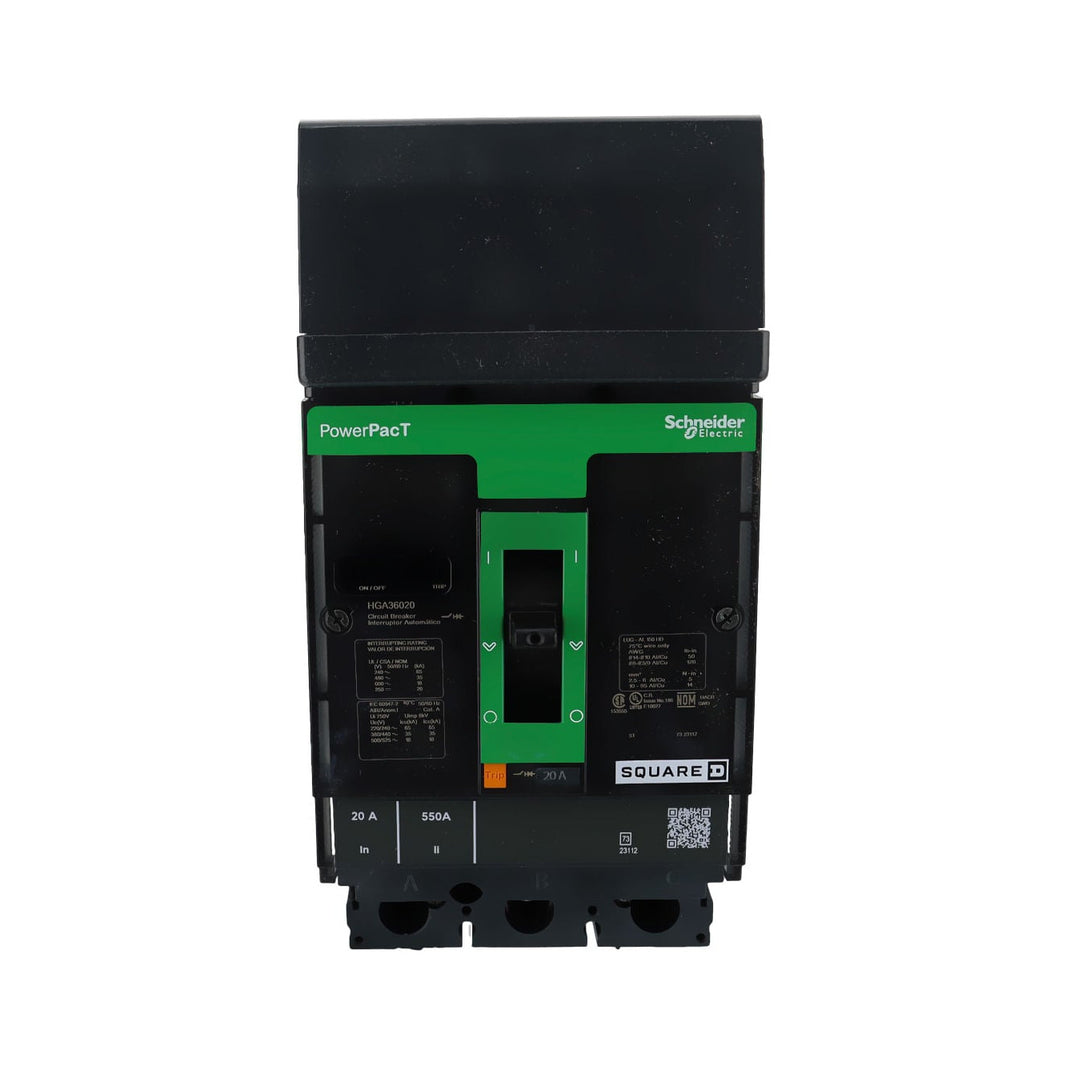 Interruptor Termomagnético PowerPact H 20A 3P 35kA 600V