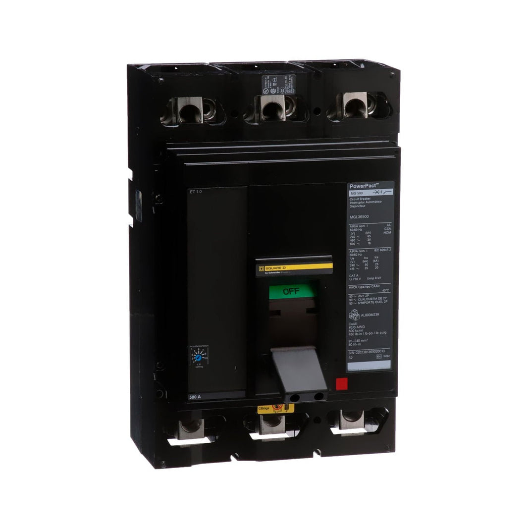 Interruptor de Caja Moldeada Schneider Electric PowerPacT M 500A 3P 600V MGL36500