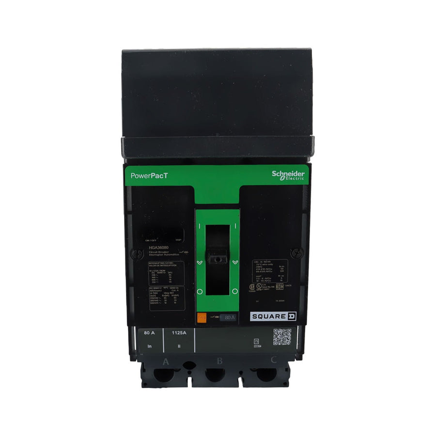 Interruptor de Caja Moldeada Schneider Electric, Marco H, 3 Polos, 80A, 600V, 35kA
