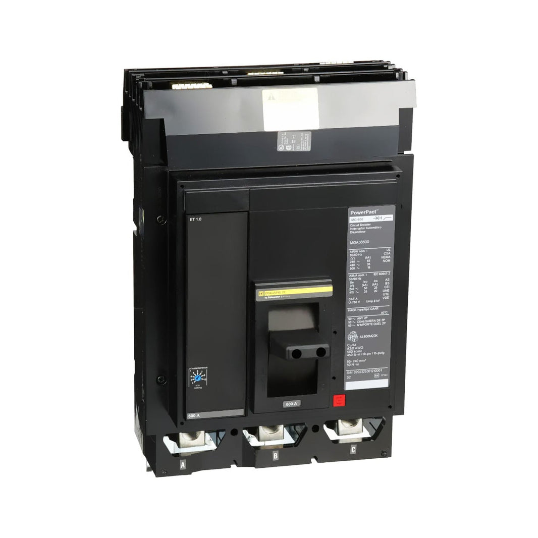 Interruptor de Caja Moldeada Schneider Electric, Marco M, 3 Polos, 600A, 600V, 35kA