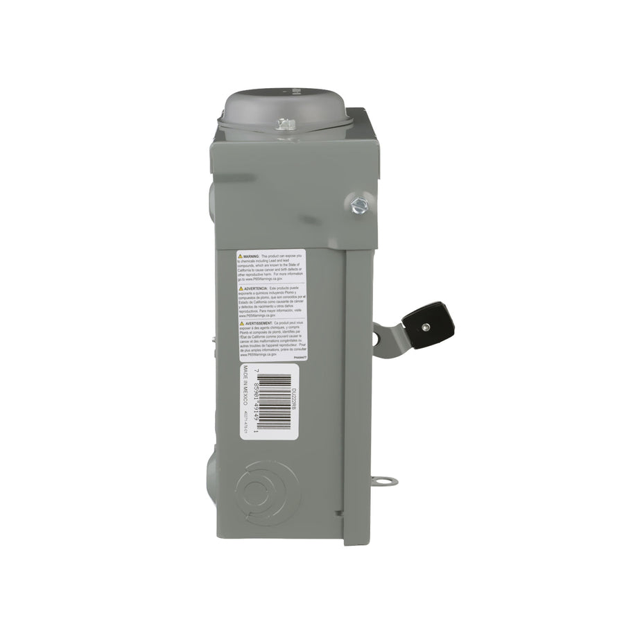 Interruptor de Seguridad Schneider Electric, General Duty, 60A, 2 Polos, 240V - imagen 2