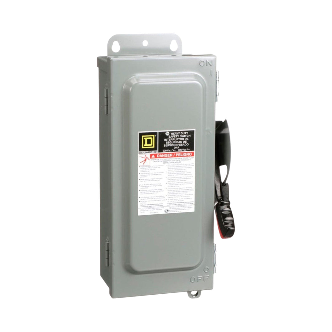 Interruptor de Seguridad Schneider Electric Heavy Duty con Fusibles 3 Polos 30A 600V H361A