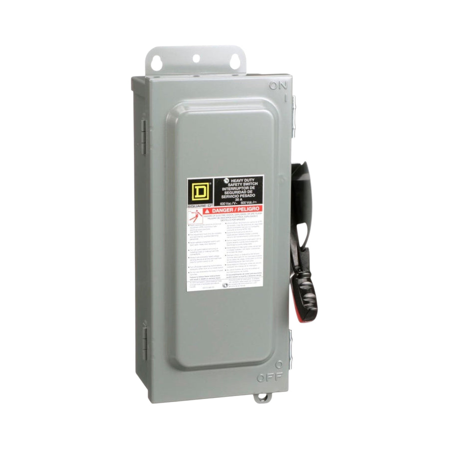 Interruptor de Seguridad Schneider Electric Heavy Duty con Fusibles 3 Polos 30A 600V H361A