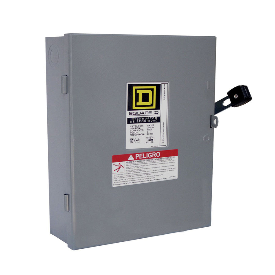 Interruptor de seguridad 3 polos 60 A