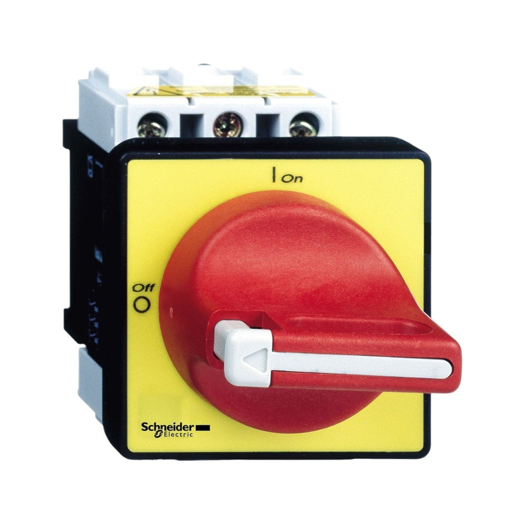 Interruptor Seccionador de Paro de Emergencia Schneider TeSys 3 Polos 12A