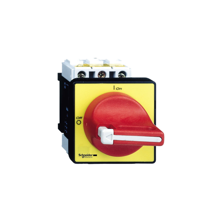 Interruptor Seccionador de Paro de Emergencia Schneider TeSys 3 Polos 12A