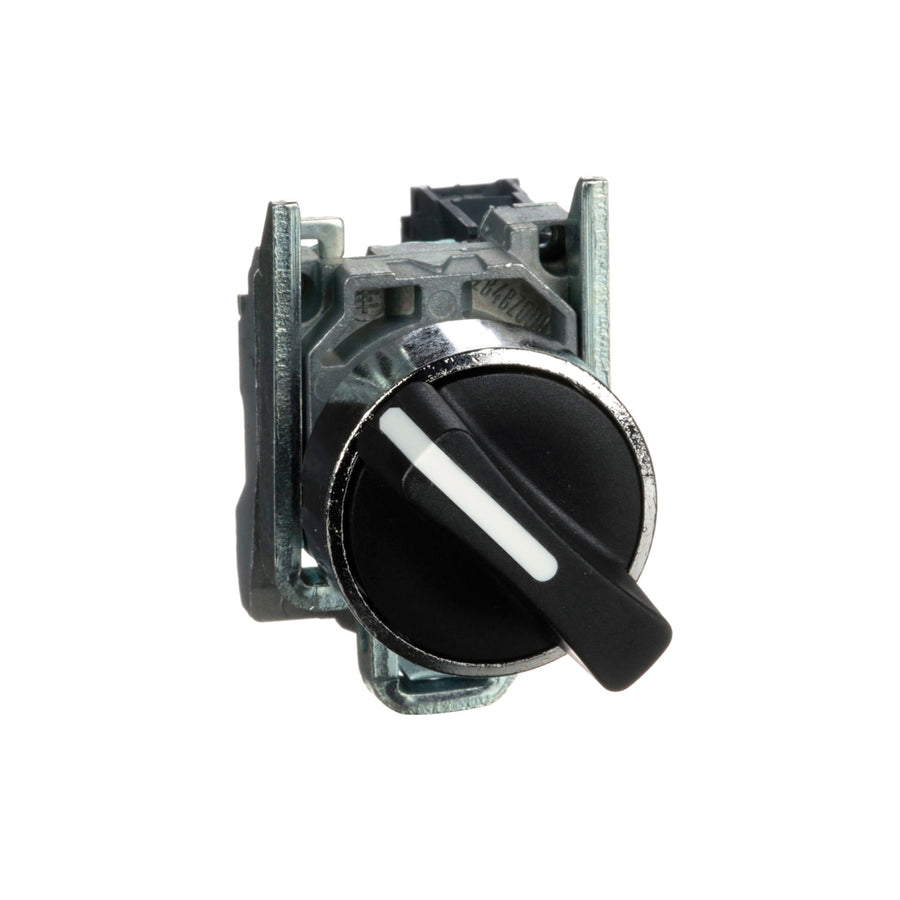 Selector Schneider Electric Harmony XB4BD21, 2 Posiciones, Negro, 22 mm, 1 NA