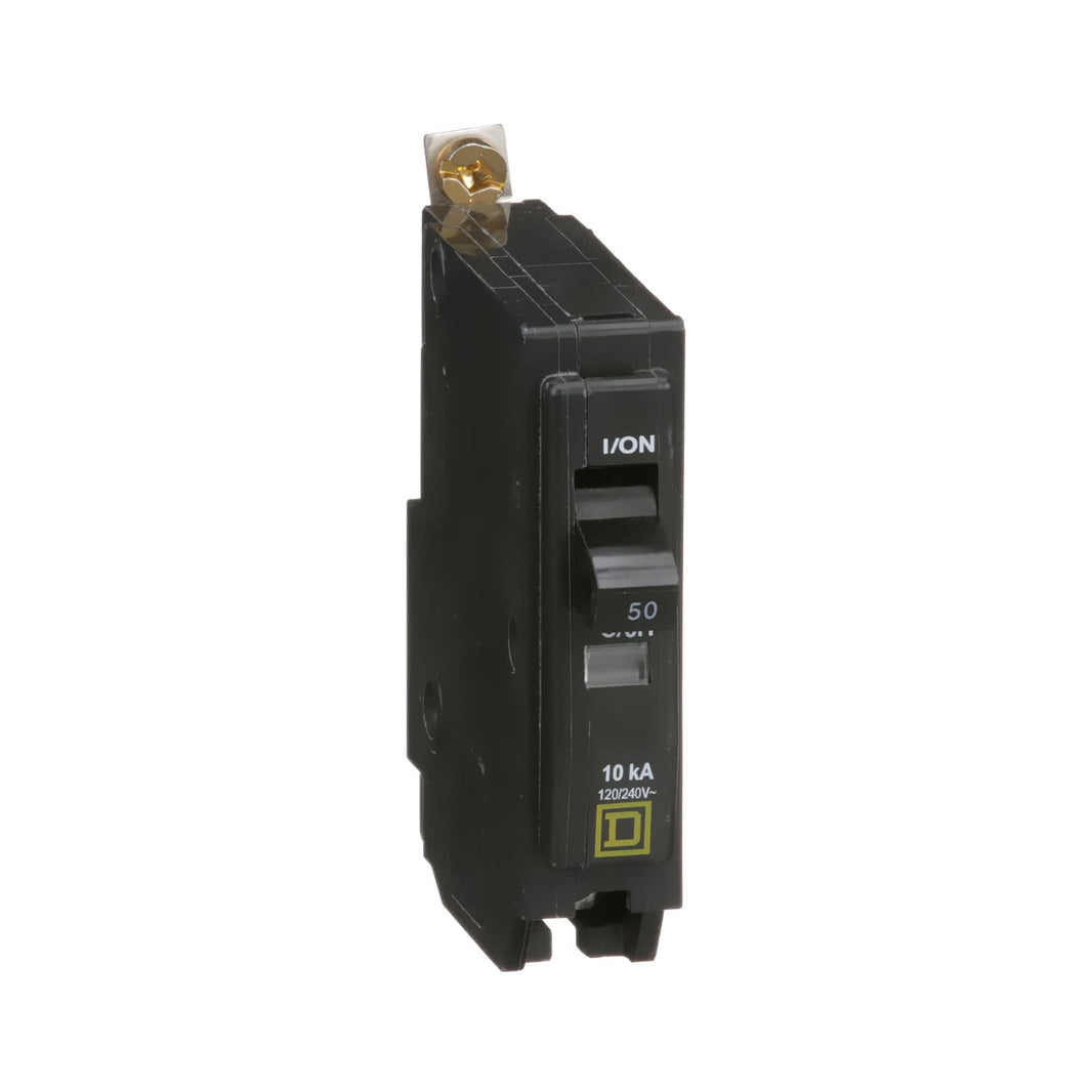 Interruptor Termomagnético Schneider Electric QOB150, 1 Polo, 50A, Atornillable, 10kA
