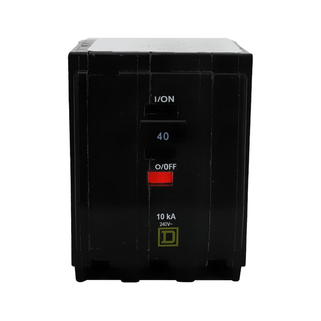 Interruptor Termomagnético Schneider Electric Square D QO 3 Polos 40A 10kA 120/240V Enchufable QO340