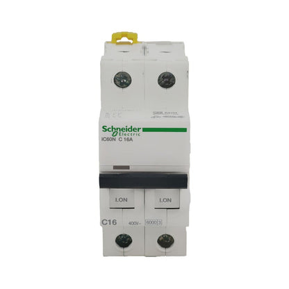 Interruptor Termomagnético Schneider Electric Ic60N 2 Polos 16 A Curva C A9F74216 - imagen 2