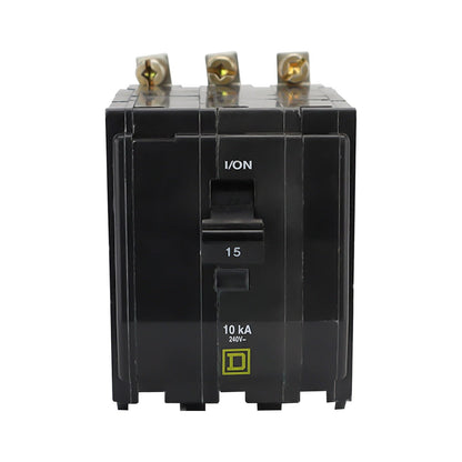 Interruptor Termomagnético Square D QOB 3 Polos 15A Atornillable 10kA 120/240V QOB315