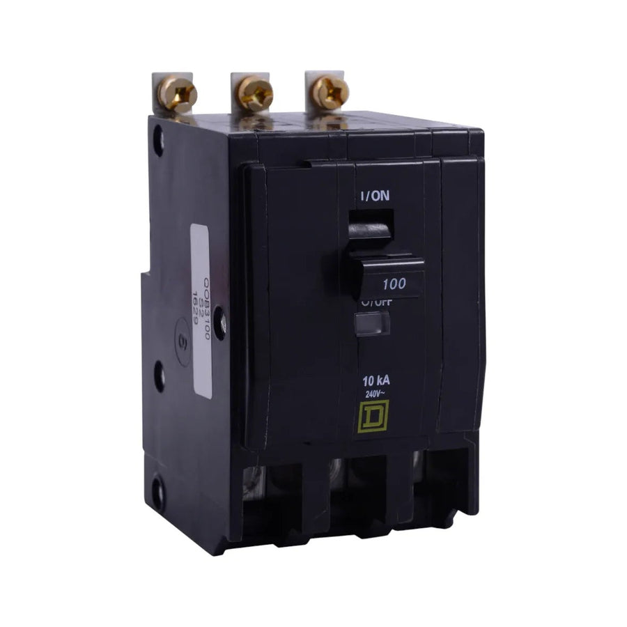 Interruptor termomagnetico Schneider QOB 3P 80 A atornillable Schneider 10kA 120/240V
