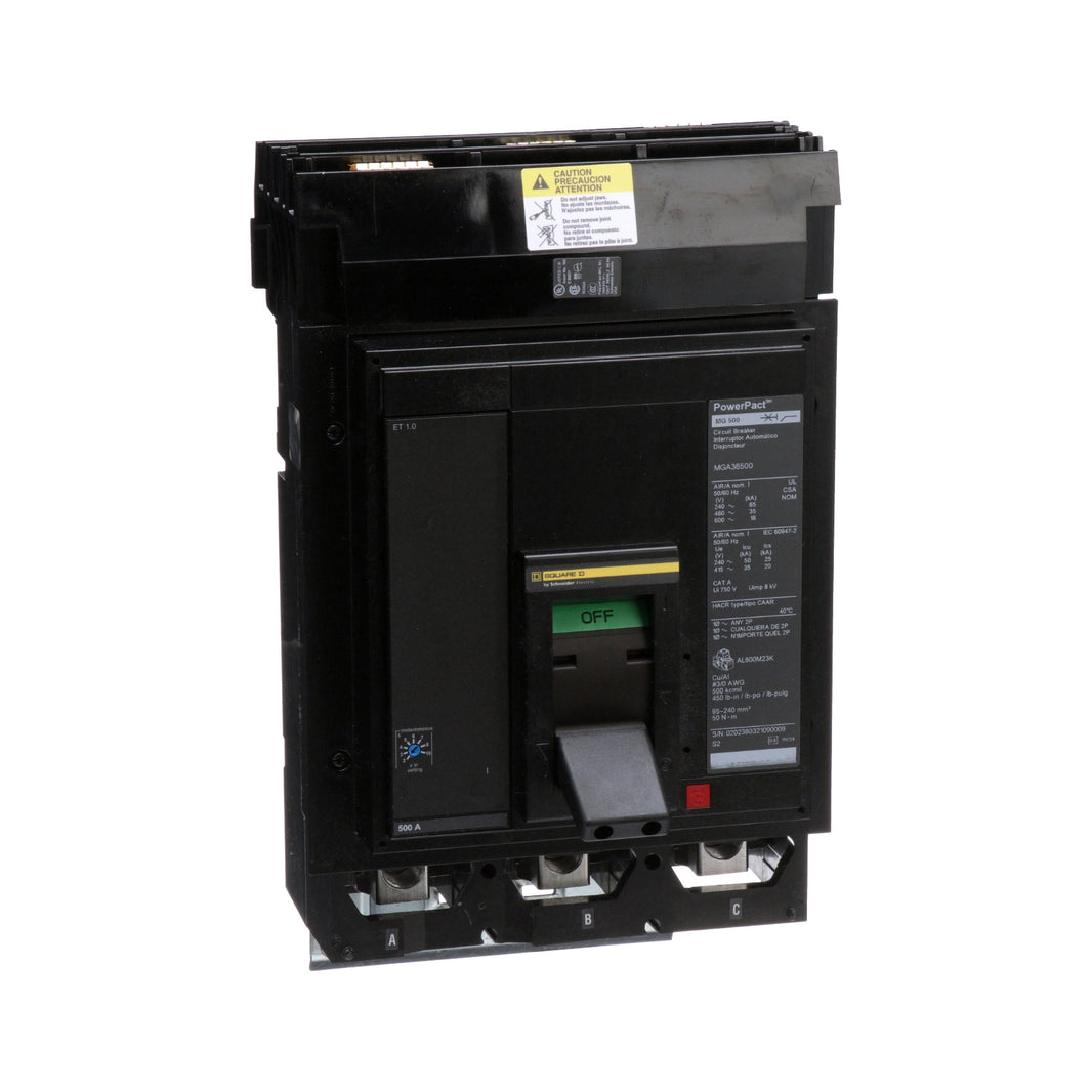 Interruptor Termomagnético Schneider Electric, I-Line, 3 Polos, 500A, 600V