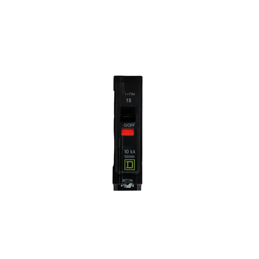 Interruptor Termomagnético Square D QO 1 Polo 15A con Protección de Falla a Tierra (GFI)