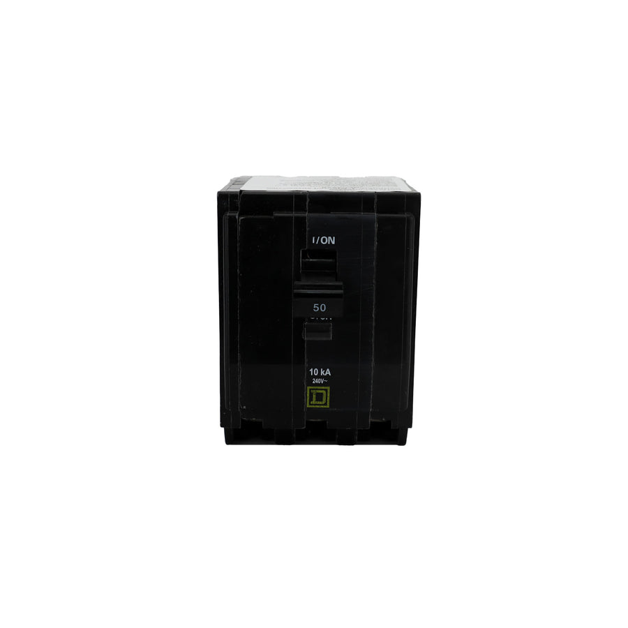 Interruptor Termomagnético Schneider Electric Square D QO 3 Polos 50A 10kA 120/240V Enchufable QO350