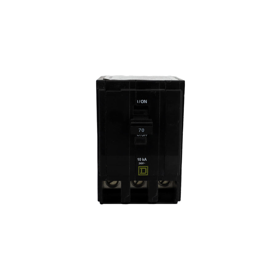 Interruptor Termomagnético Schneider Electric Square D QO 3 Polos 70A 10kA 120/240V Enchufable QO370