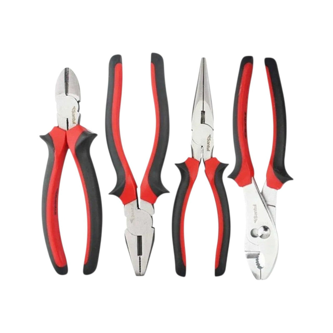Juego de 4 Pinzas Profesionales Santul con Mango Confort Grip