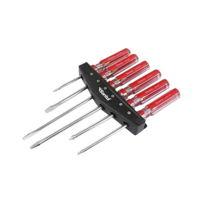 Juego de Desarmadores Santul 6 Piezas Mango de Acetato Transparente Puntas Estándar