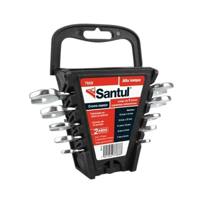 Juego de 5 Llaves Españolas Santul, Medidas Métricas