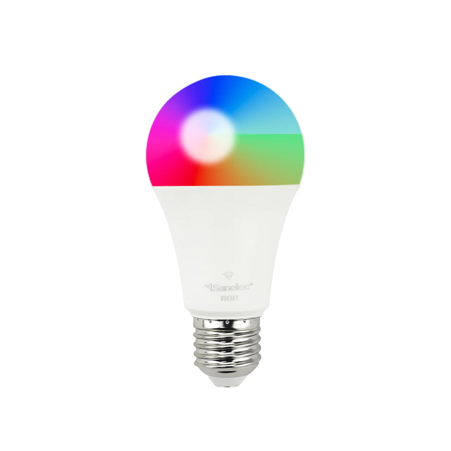 Foco Inteligente Sanelec LED RGB 10W, Wi-Fi, 806 Lm, Luz de 2700K a 6500K, Base E27, | SE313201
