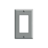 Placa de Urea Leviton Decora, 1 Unidad, Color Gris