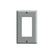 Placa de Urea Leviton Decora, 1 Unidad, Color Gris