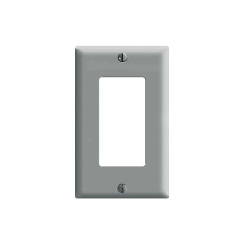 Placa de Urea Leviton Decora, 1 Unidad, Color Gris