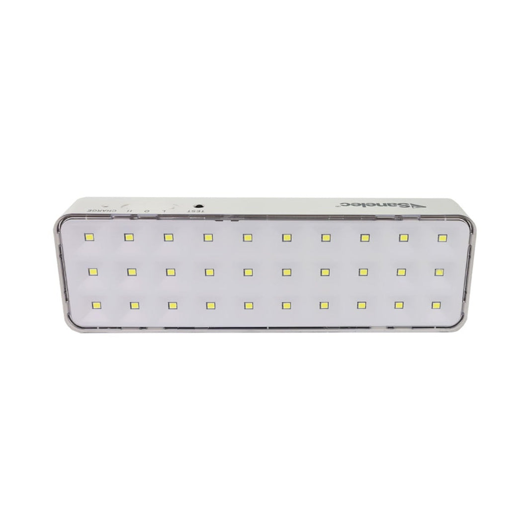 Luminaria de Emergencia Sanelec Recargable 30 LEDs 2.8W 150 Lúmenes