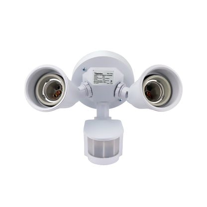 Portalámparas Doble Sanelec con Sensor de Movimiento 180°, Uso Exterior 127V E27, | SE300508   - imagen 2