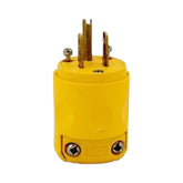 Clavija Recta Leviton de PVC, 15A, 125V, Alta Visibilidad, Amarilla