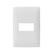 Placa Leviton Serie Cien de 1 Módulo, Color Blanco