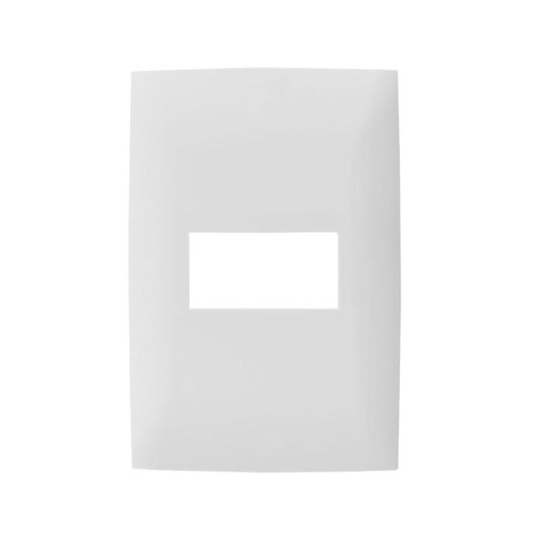 Placa Leviton Serie Cien de 1 Módulo, Color Blanco