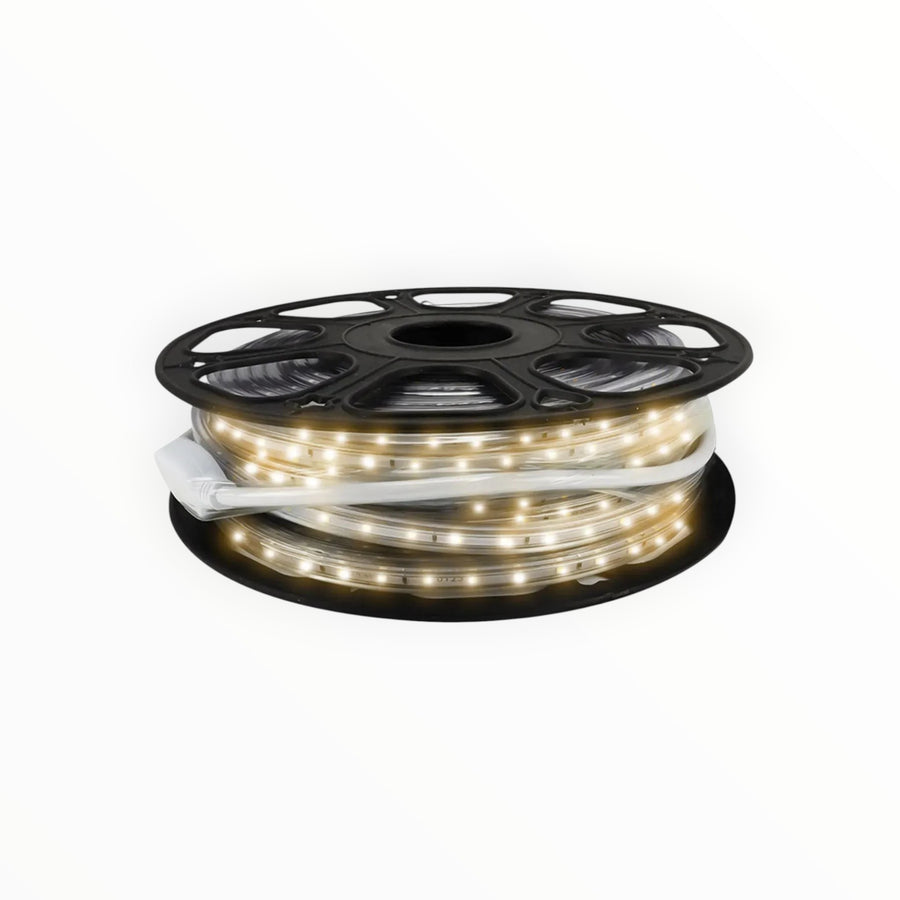 Manguera LED Redonda TLapps 25 Metros Luz Cálida IP65