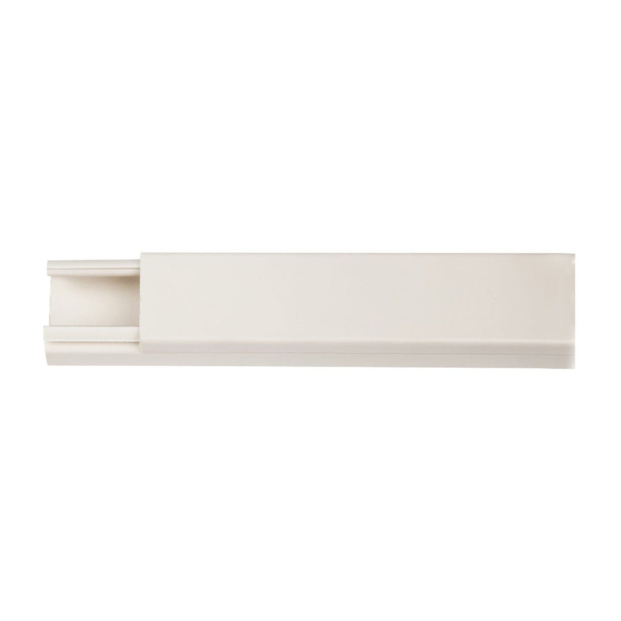 Mini Canaleta Adhesiva de 2 Vías 22x10mm con Tapa Blanca Argos