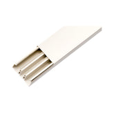 Minicanaleta Adhesiva Argos de PVC 40x17 mm, con Tapa y 2 Vías, Blanca (Tramo 2 m) - imagen 2