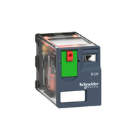 Relevador de Miniatura Enchufable Schneider Electric Harmony RXM, 4 Contactos, 6A, 24V.