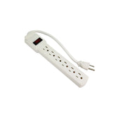 Multicontacto Sanelec en Barra, 6 Contactos, 15A, con Interruptor Protector y Luz Indicadora - imagen 3
