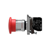 Pulsador de Paro de Emergencia Schneider Electric Harmony XB4BS8442, 40 mm, Rojo, 1 NC, con Giro para Liberar - imagen 3