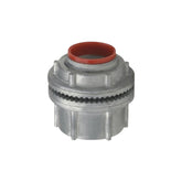 Conector mufa de aluminio Crouse-Hinds de 1 1/4 pulg con empaque rojo para sellado hermético NEMA 3R en PEFSA