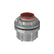 Conector mufa de aluminio Crouse-Hinds de 1 1/4 pulg con empaque rojo para sellado hermético NEMA 3R en PEFSA