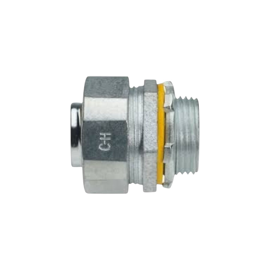 Conector recto Liquid Tight de 1 pulgada Crouse-Hinds (Eaton) de acero y zinc para tubería flexible en PEFSA