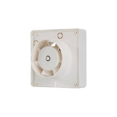 Extractor de aire Estevez de 4 pulgadas en color blanco, fabricado en plástico ABS para ventana o muro de PEFSA