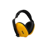 Orejeras de seguridad PEFSA Argos amarillas con diadema ajustable y almohadillas suaves para protección industrial 25dB