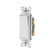 Apagador sencillo Leviton Decora color blanco de 15A con diseño de tecla ancha y estructura de acero de PEFSA