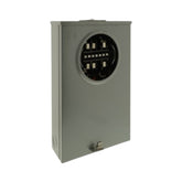 Base de medición monofásica Schneider Electric MS02013J de 125A con 13 mordazas en gabinete de acero gris de PEFSA