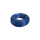 Rollo de 100m de cable automotriz flexible Argos 16 AWG en color azul, ideal para instalaciones eléctricas en PEFSA