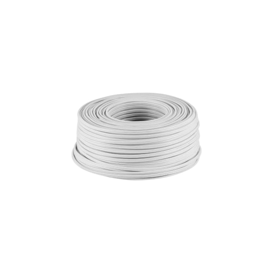 Rollo de cable automotriz flexible Argos 16 AWG en color blanco, ideal para instalaciones eléctricas de PEFSA
