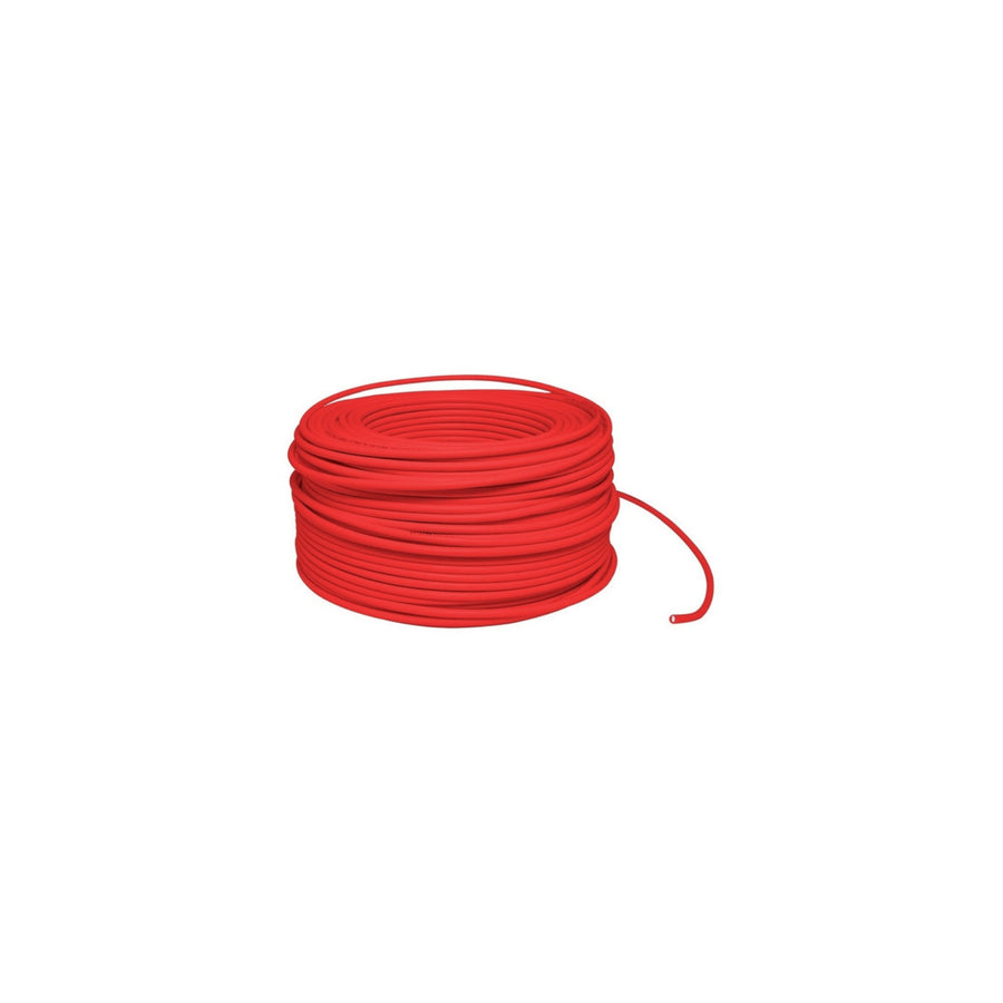 Rollo de cable automotriz flexible rojo Argos calibre 16 AWG de 100 metros para instalaciones eléctricas en PEFSA